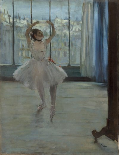 Dancer Posing for a Photographer by Edgar Degas